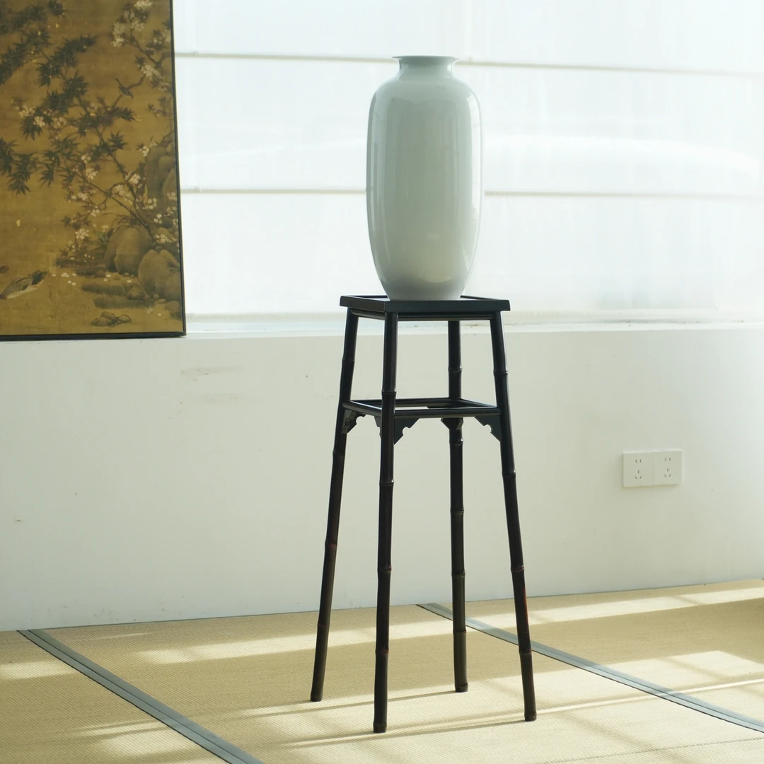 【琴音】金竹宋式香几花架主编席面中式古典家用家具小架子