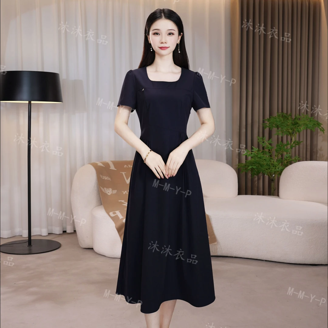 连衣裙裙子显瘦气质时尚夏季收腰女装连衣裙裙子显瘦气质时尚夏季