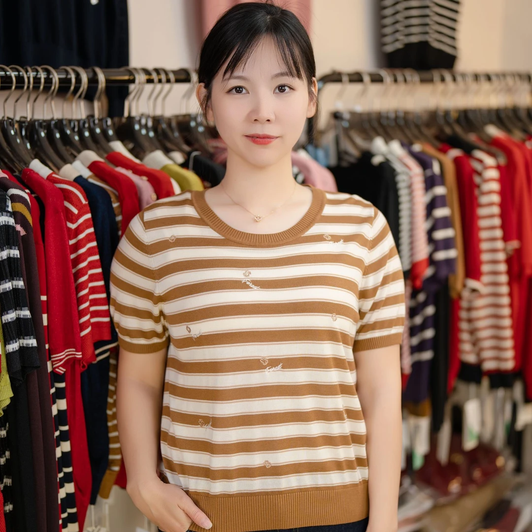 【莱赛尔天丝】靓太25年夏装中老年妈妈装T恤短袖春装减龄