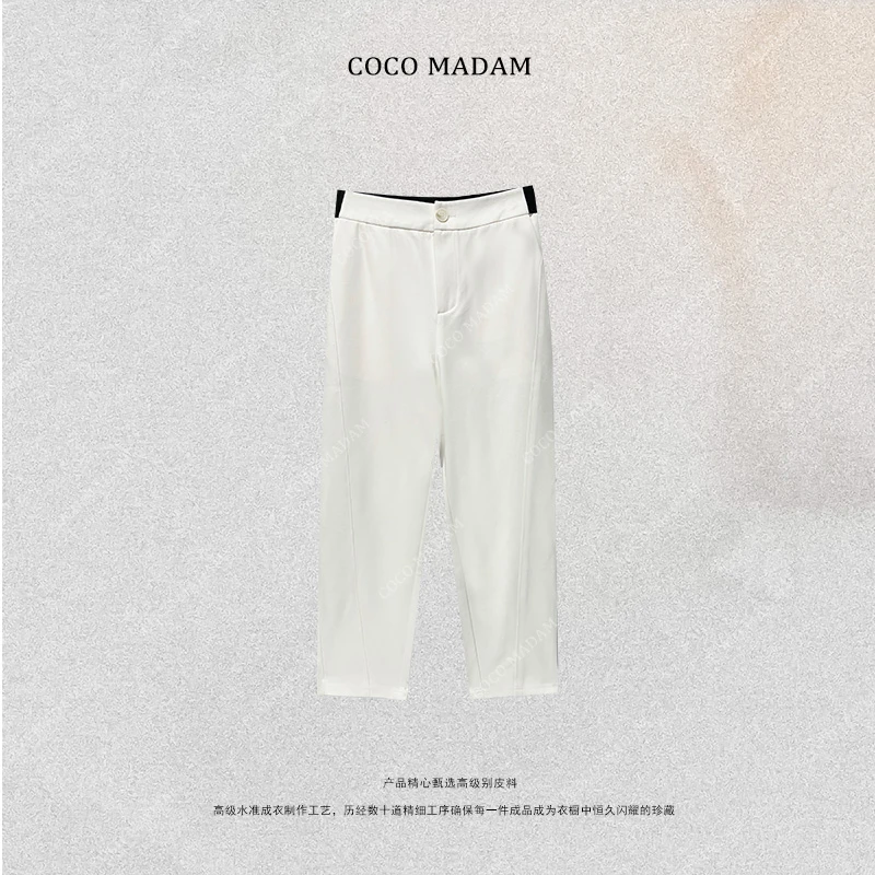 NIUNIU ·T-1014 休闲阔腿裤时尚高腰镰刀裤夏季休闲裤