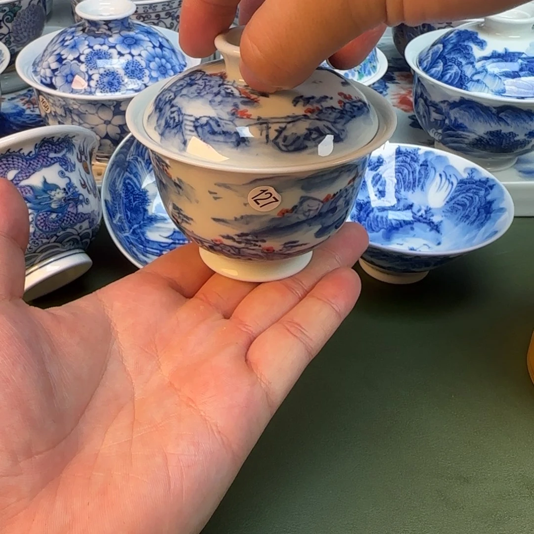 彦祖纯手工手绘茶具127