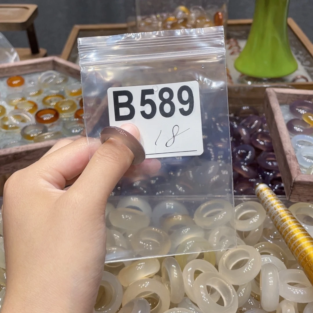 玛瑙/玉髓未镶嵌戒指589