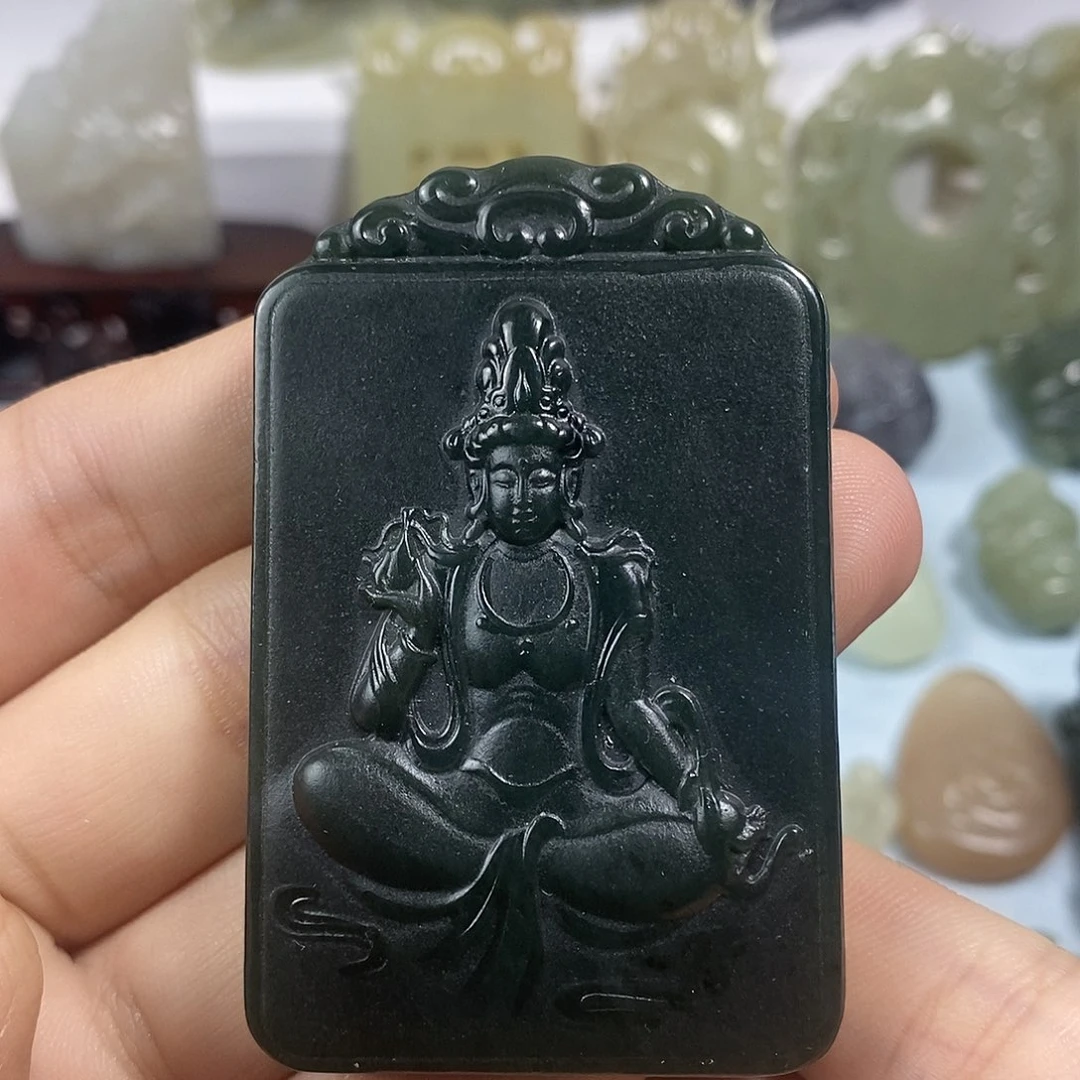 和田玉未镶嵌挂件