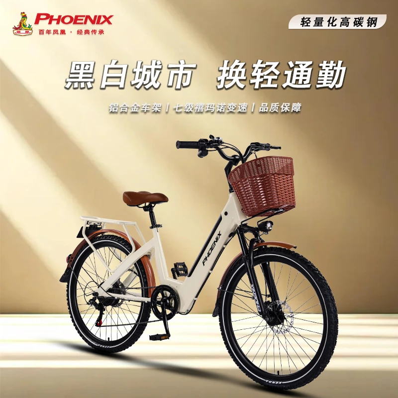 Phoenix/凤凰新国标电动自行车男女成人通勤锂电轻便助力电动车