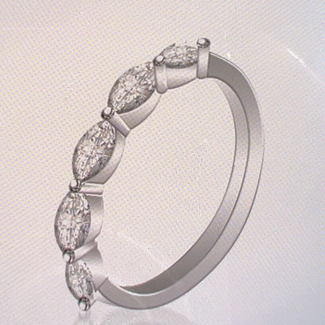 实验室培育钻石18K金镶嵌