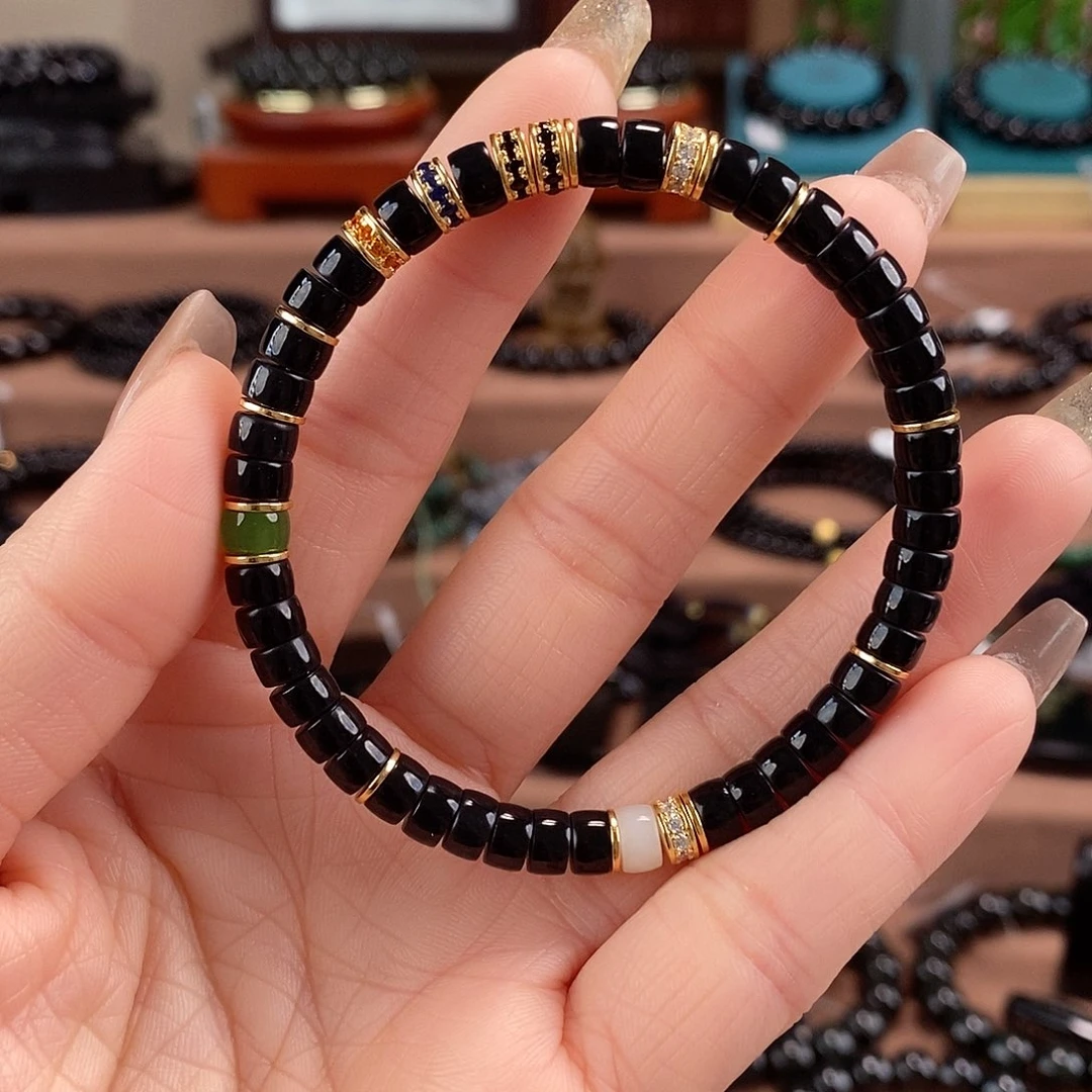 和田玉未镶嵌手链6