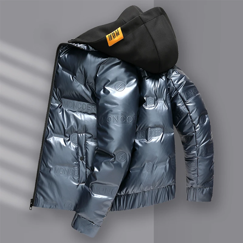 NENMIHONCHE/内米霍切免洗连帽羽绒服冬季短款男士保暖宽松帅气潮