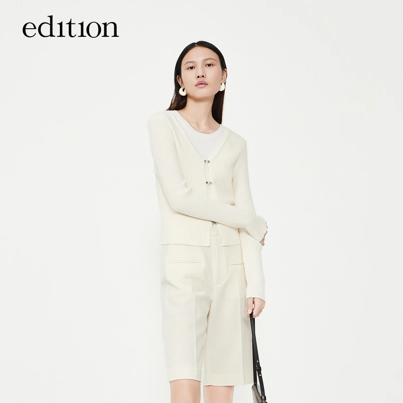 【金拐子专属】edition年金属扣两件套针织衫#EBC1CAR015