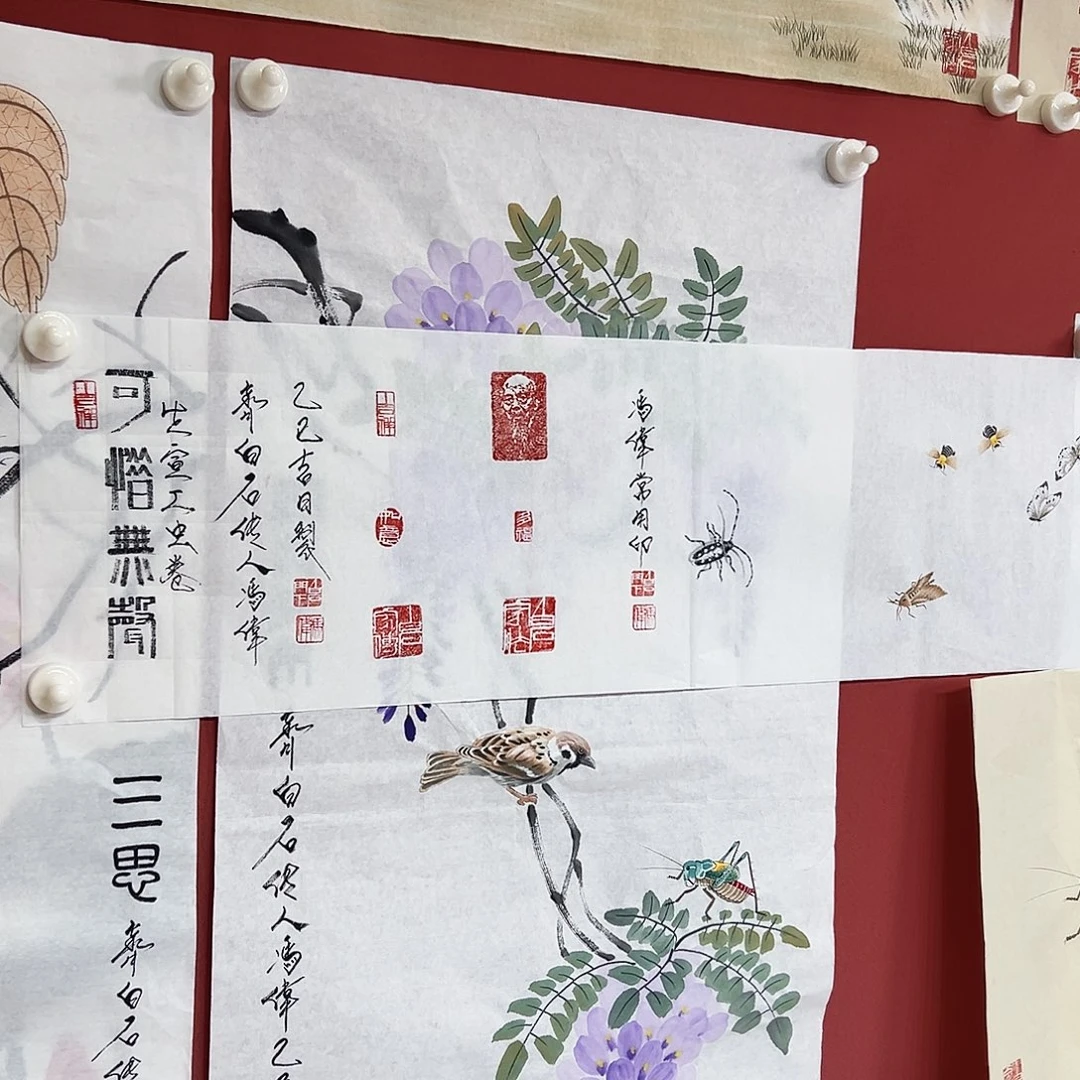 国画冯伟老师亲笔手绘国画作品慧