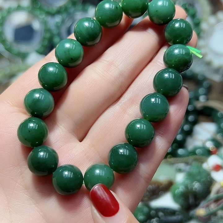 和田玉（碧玉）手链未镶嵌10