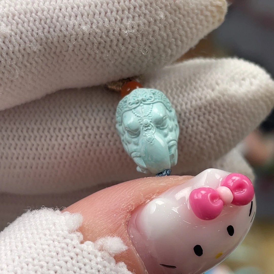 绿松石未镶嵌挂件