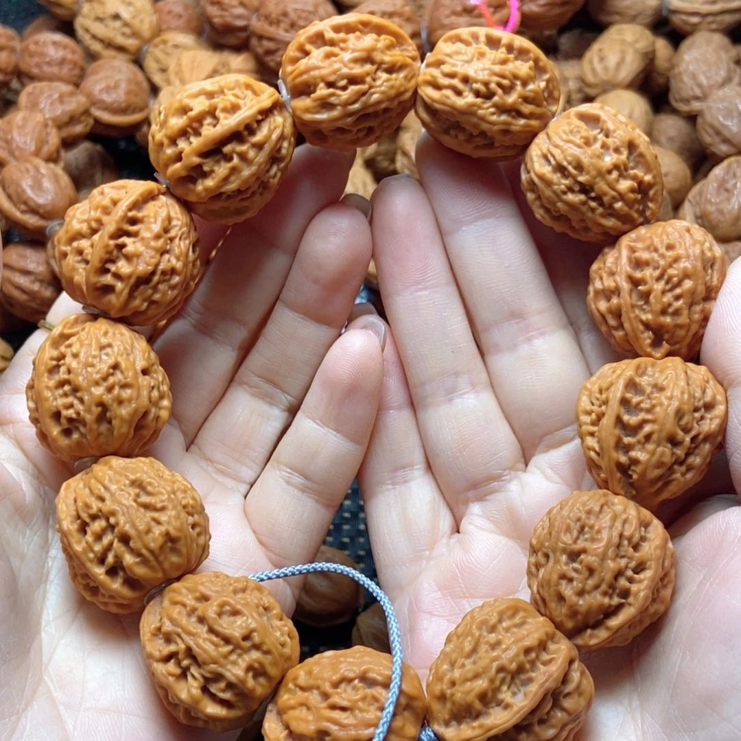 文玩核桃手串粗筋官帽