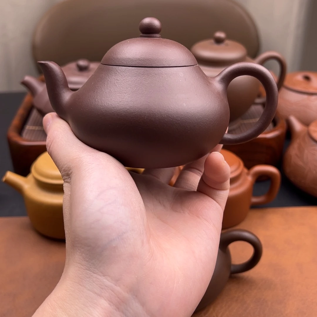茶壶紫砂梨形 紫泥 170cc