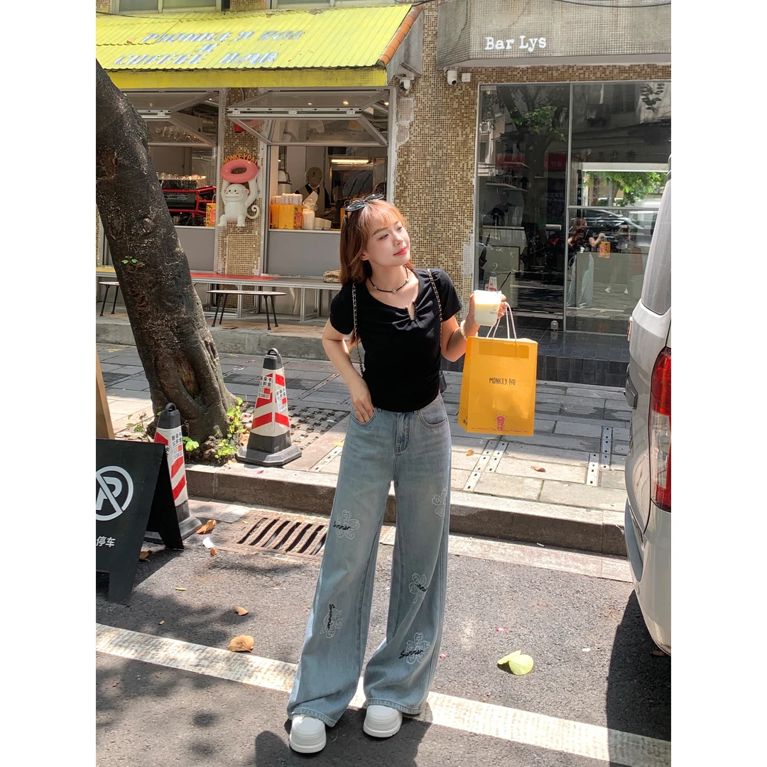 切糕自制【初音旋律】小个子夏季短款女显瘦时尚气质短袖T恤