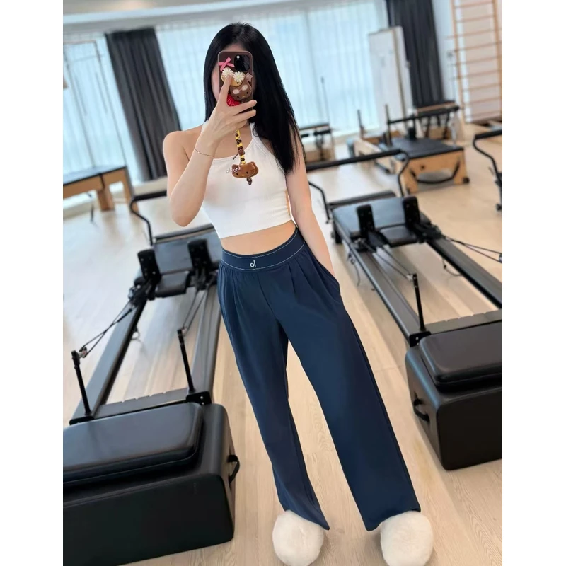 lbubu6月狂欢季【LL】【CC】A家新款高腰双色速干直筒休闲裤