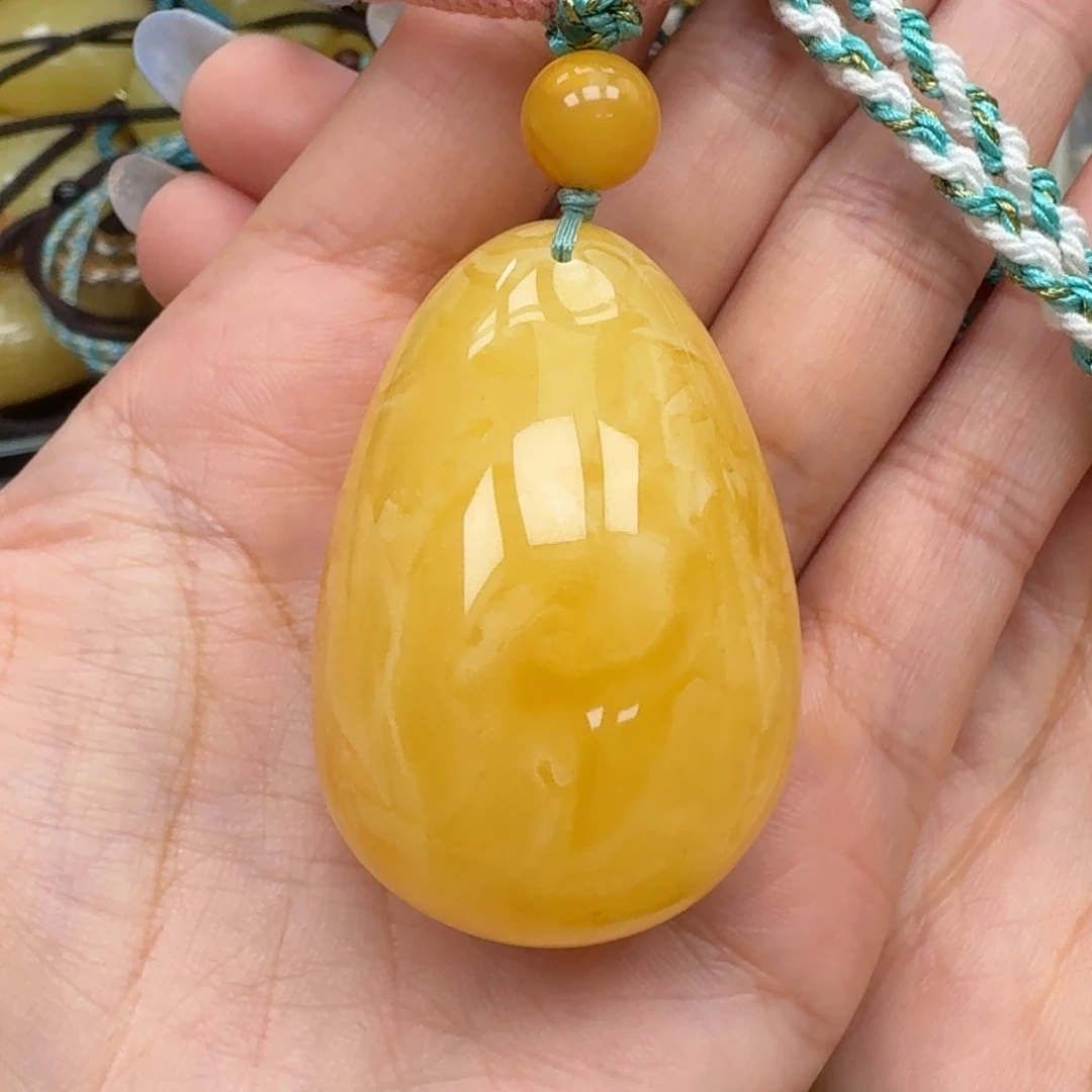 琥珀颈饰未镶嵌吊坠