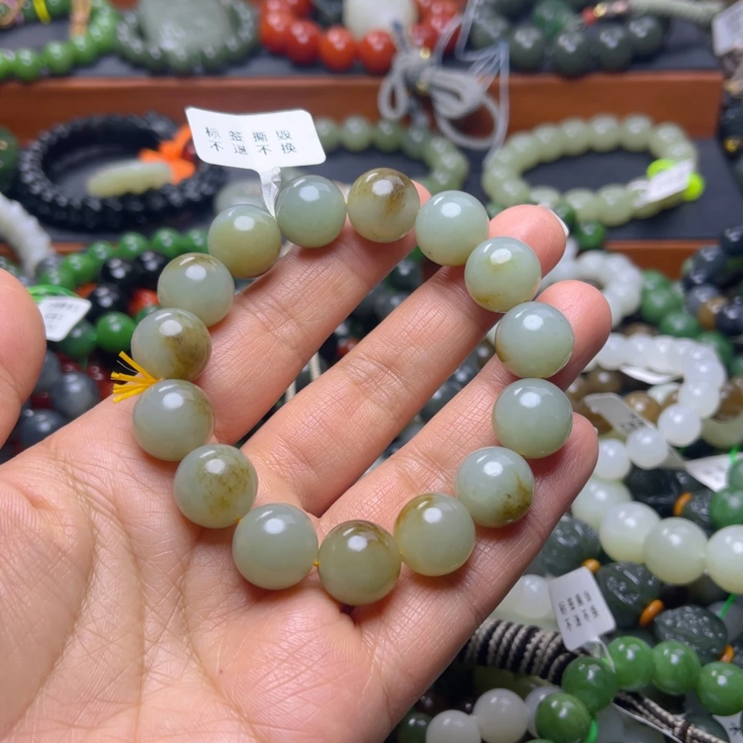 和田玉未镶嵌手链