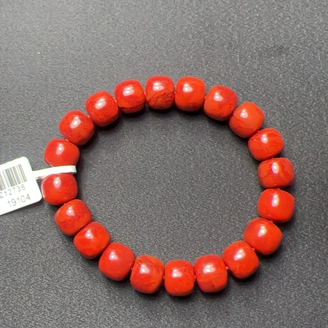 天***尺南红玛瑙未镶嵌手串