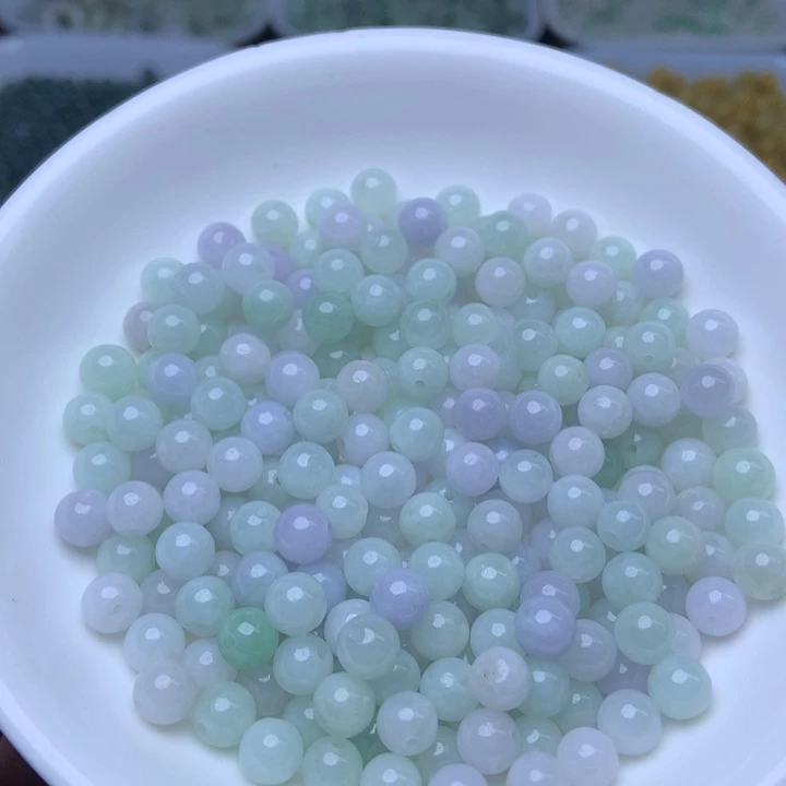 散珠翡翠卡6淡紫淡绿100个