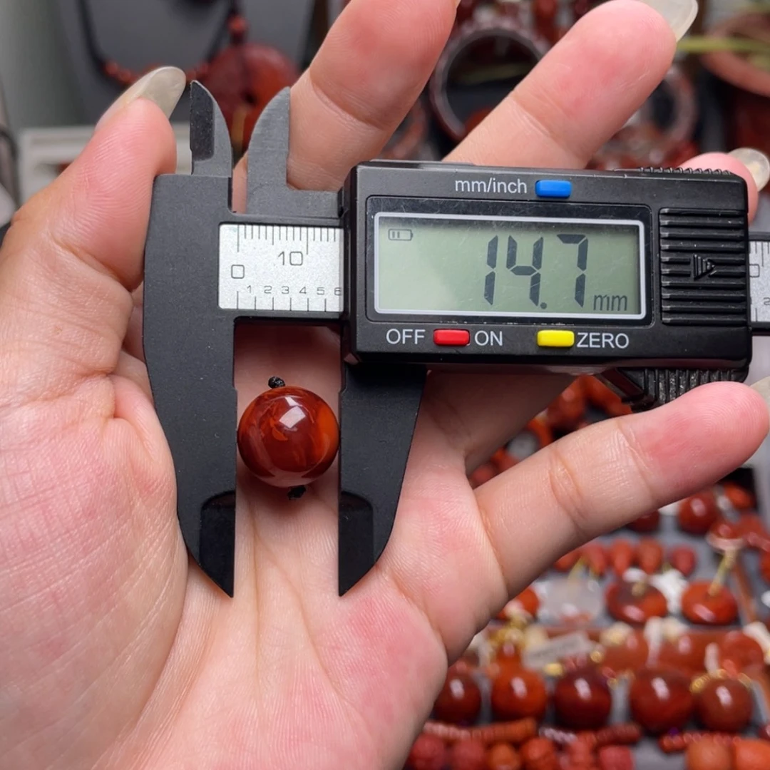 【闪购商品】南红玛瑙火焰纹单珠14.7m未镶嵌