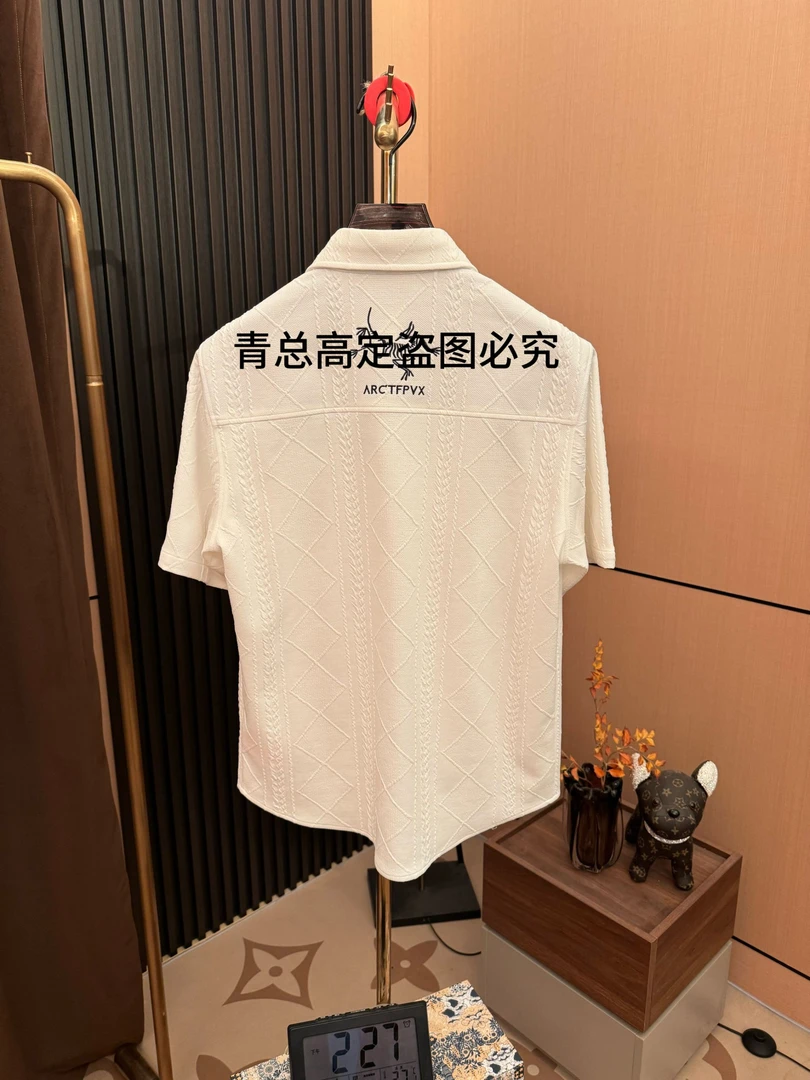 2025夏季新款复古百搭老钱风衬衫短袖-米兰香港青青青总【FX-1801】