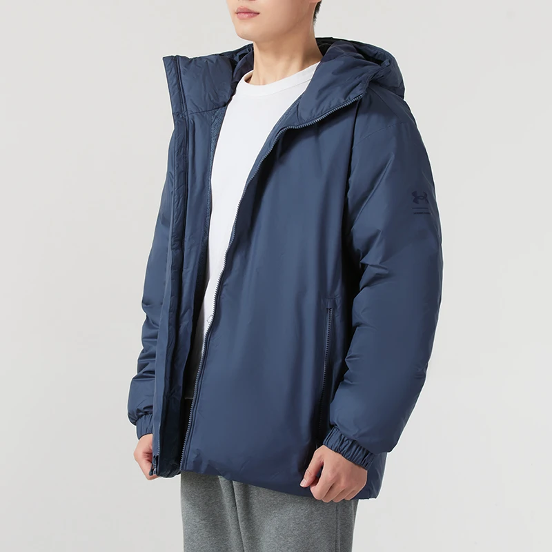 UA安德玛软壳羽绒服男装冬季休闲上衣保暖户外运动外套1378840