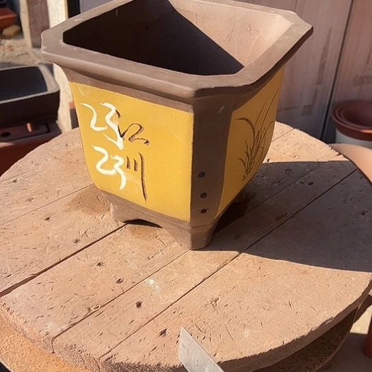 紫砂花盆透气花盆