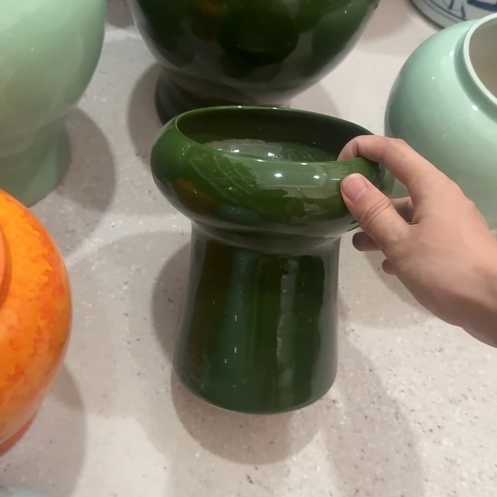 白泥花盆微瑕无孔