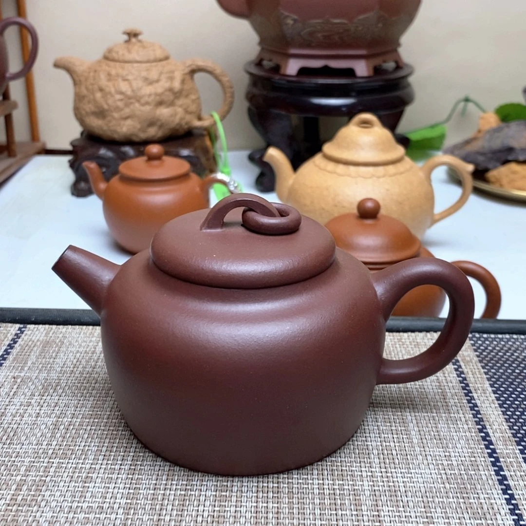 茶壶紫砂220毫升无添加二号紫泥