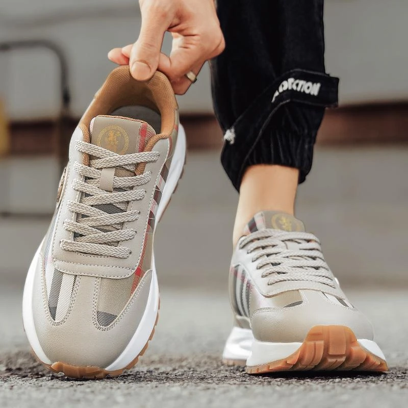 时尚男鞋耐磨牛筋底2025新款男士阿甘潮鞋防牛筋底男鞋运动休闲鞋