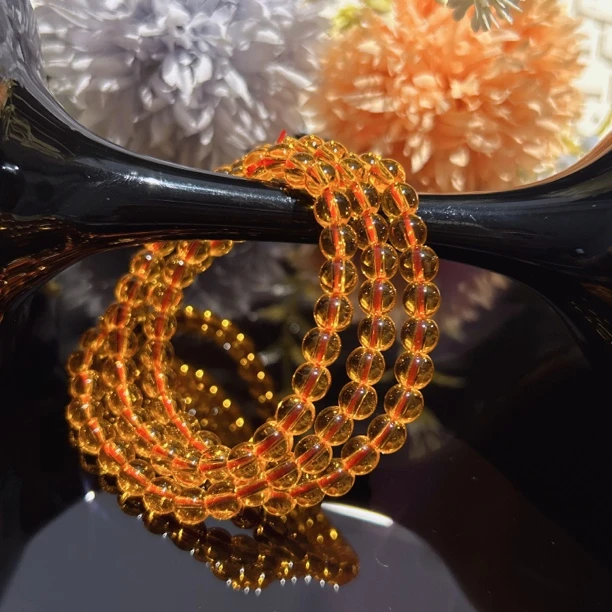 A501 卡6三圈黄水项链手串[多样性发一]