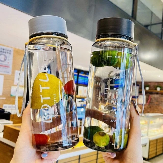 食品级超大容量太空水杯男女ins高颜值耐高温运动防摔塑料杯四季