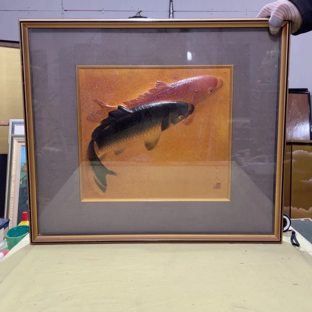 绘画K*C屏风框画茶空间设计