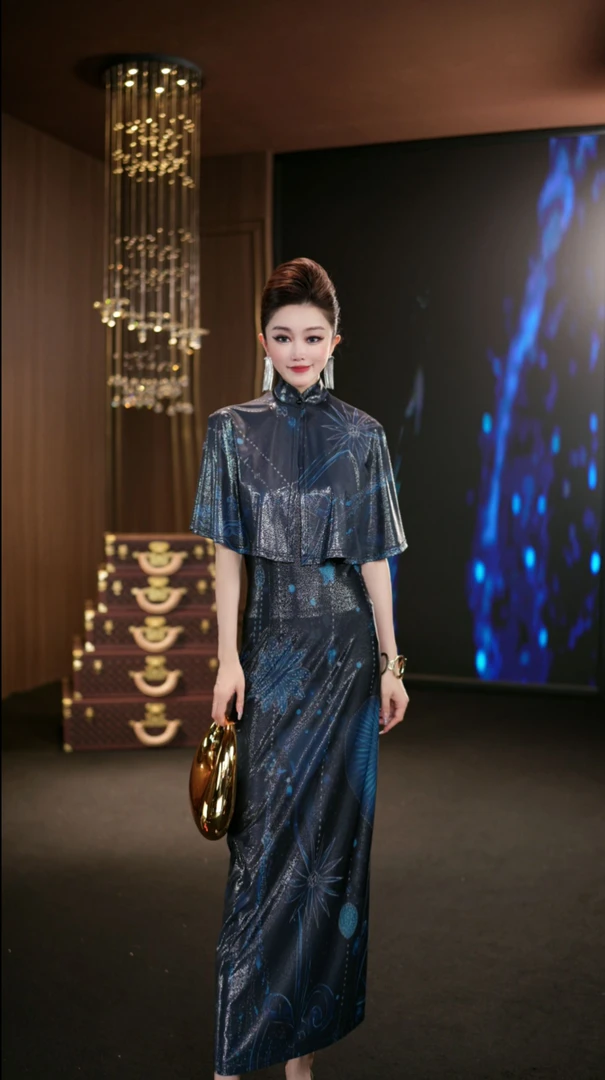 (娴儿)-高贵轻奢优雅夏季设计师连衣裙 D29128