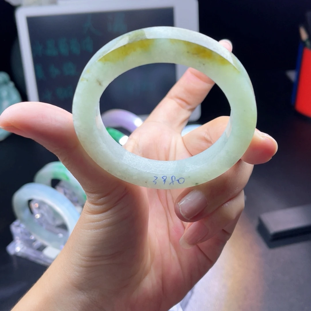 未镶嵌天然翡翠手镯定制定制翡翠