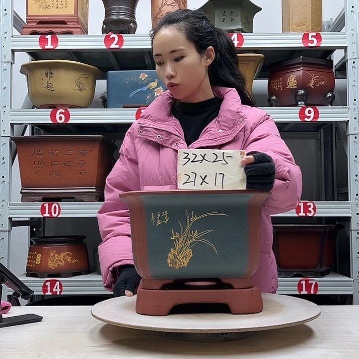 紫砂花盆紫砂花盆