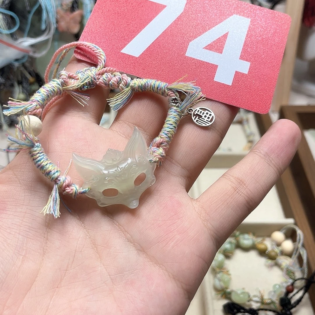 落****蛇纹石玉合金颈饰