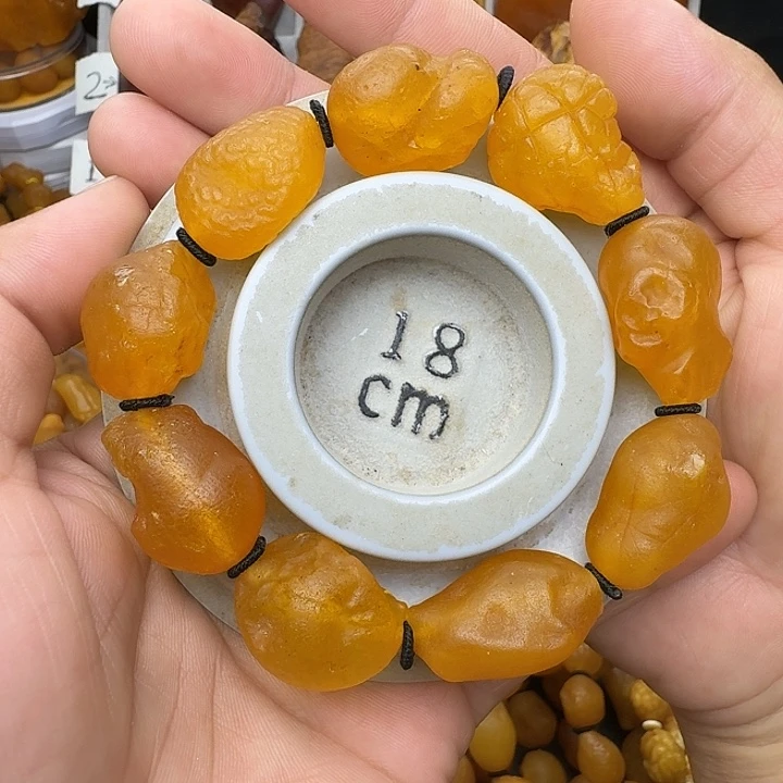 蜜蜡未镶嵌裸石天然蜜蜡手串