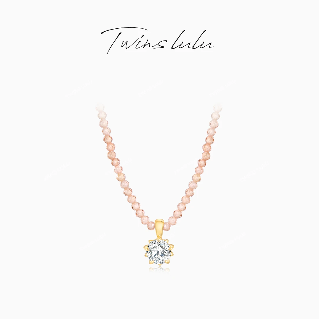 TWINS LULU 镀K金 百搭氛围感珠珠项链TSJ8565