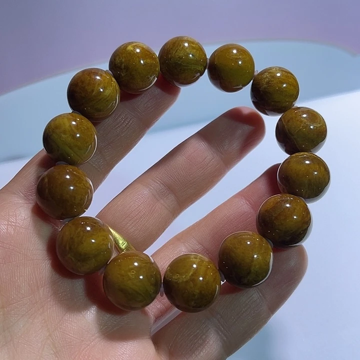 手串琥珀未镶嵌福利老黄根尺寸15