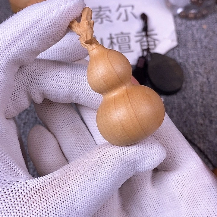 檀香木手串/手链老山檀香雕刻龙头大葫芦