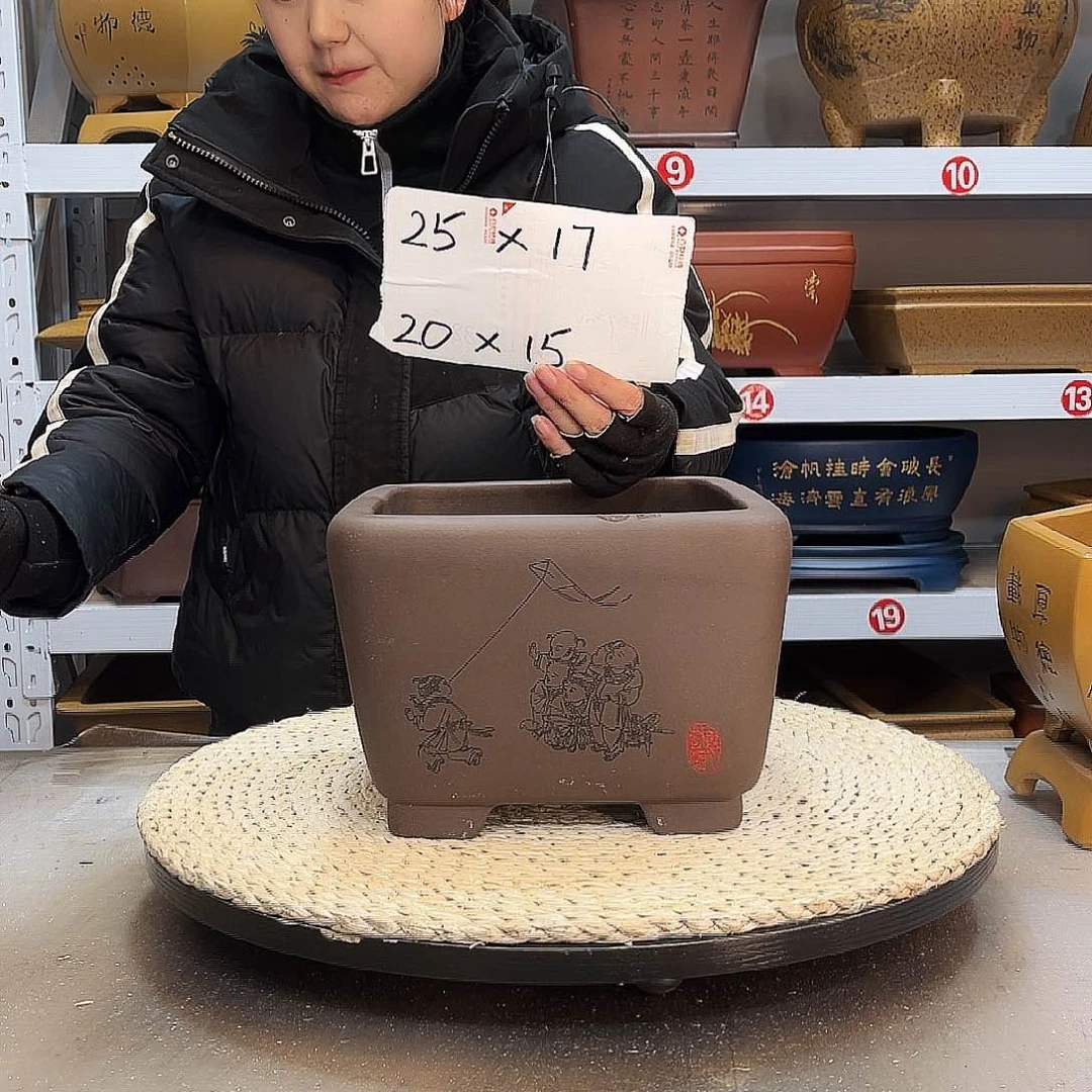 紫砂花盆紫砂花盆