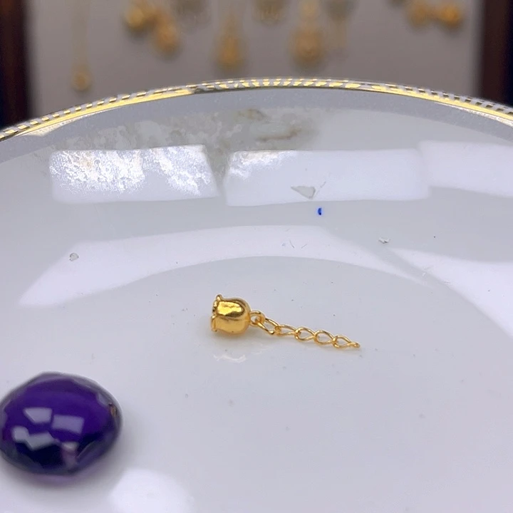 银S925镶嵌颈饰紫晶紫晶925镶嵌87