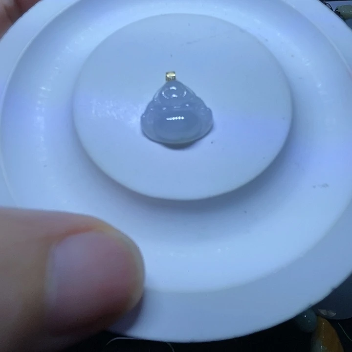 翡翠未镶嵌颈饰弥勒佛