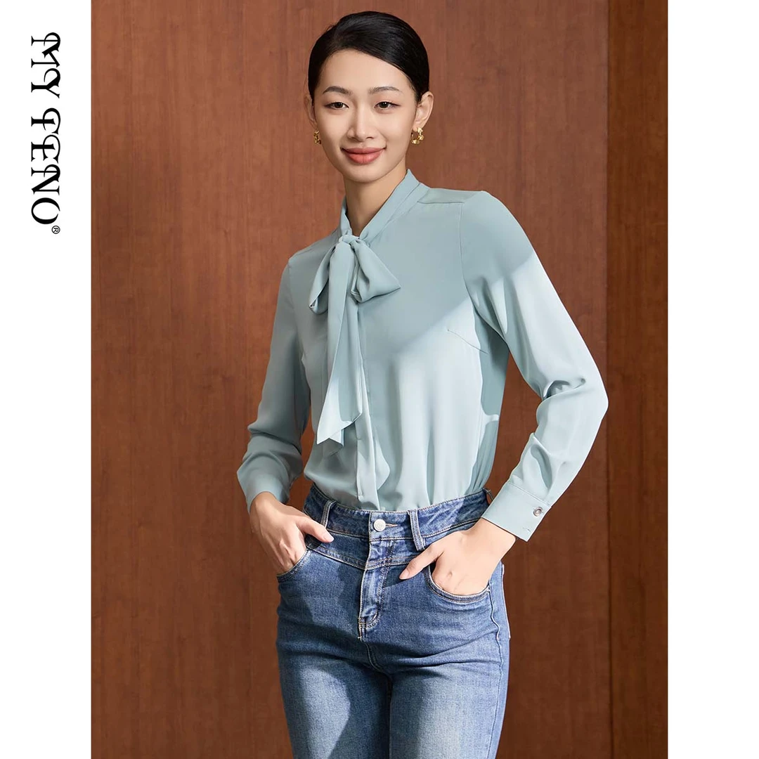 【马天奴】设计感百搭时尚衬衫女士修身打底VDAA59JKH0
