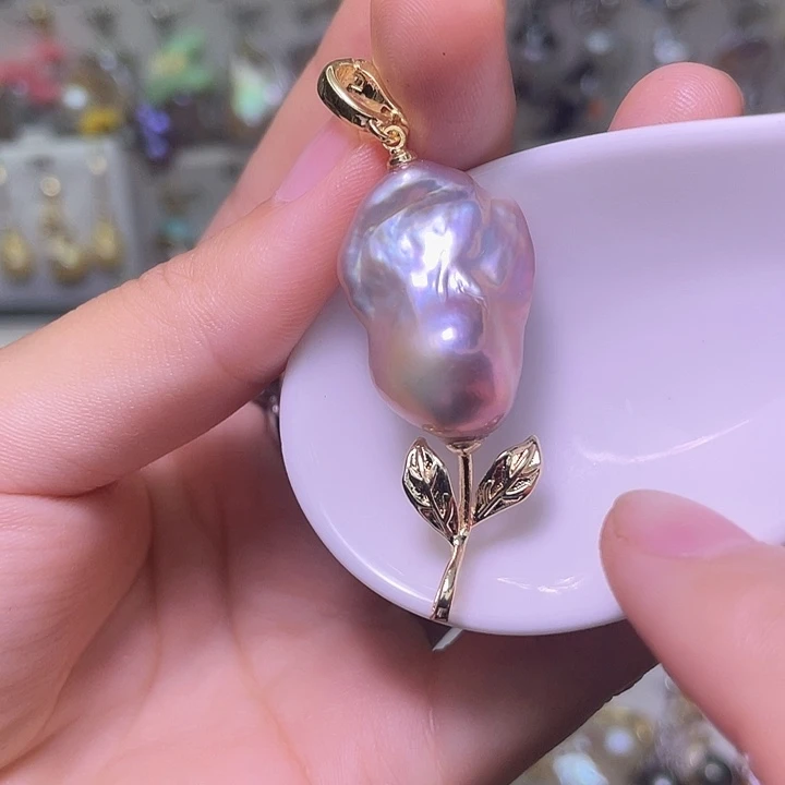 颈饰合金淡水珍珠58