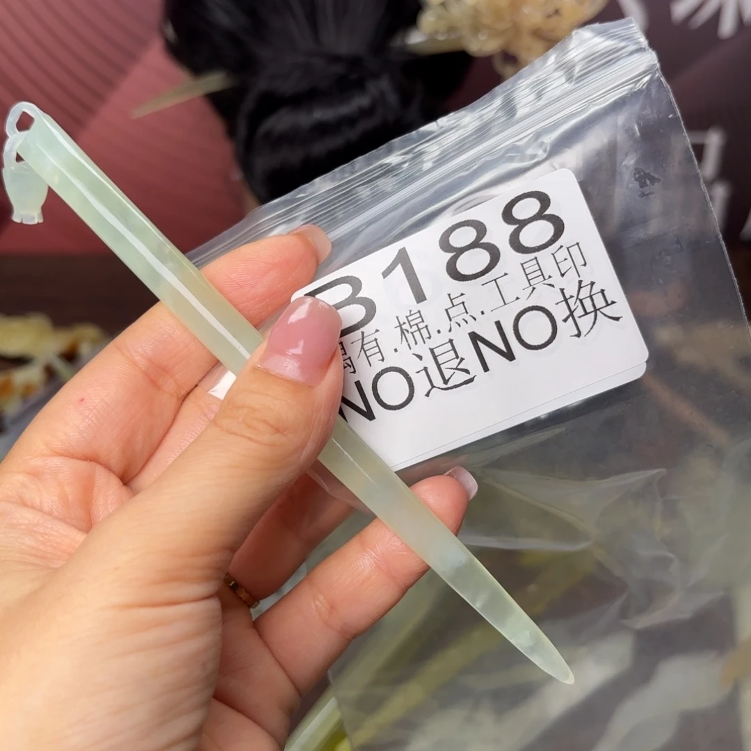 ****ﾟ蛇纹石玉合金发饰