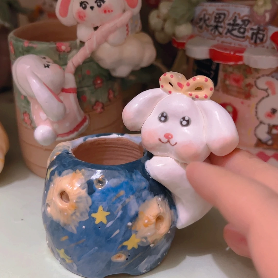 圣诞微瑕福福多肉花盆