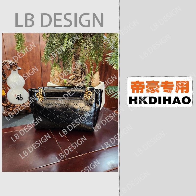 LBDESIGN手工打造真皮高端定制女士包【240909黑色】
