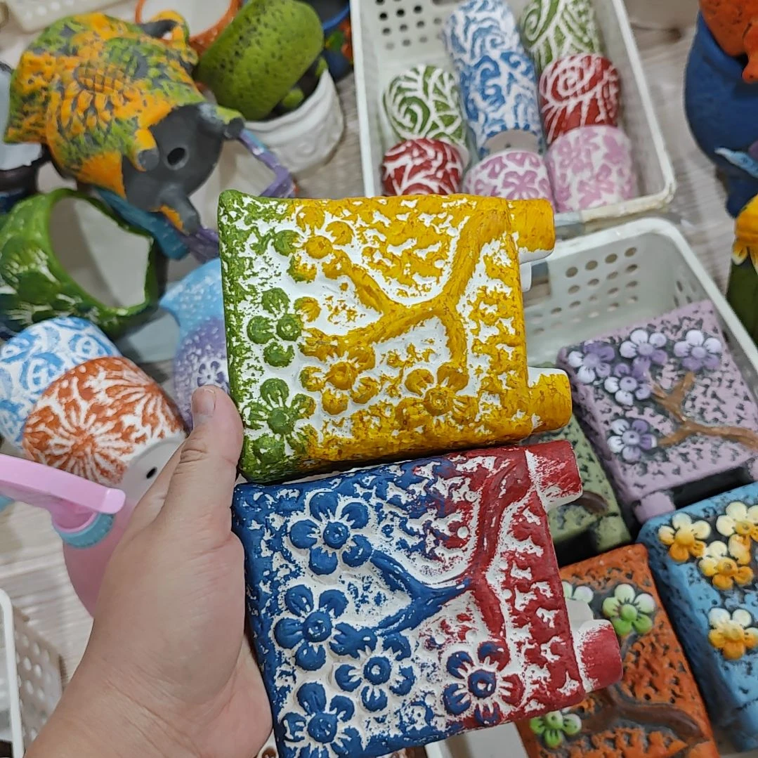 红陶吸水透气的白陶花盆凑满12发货